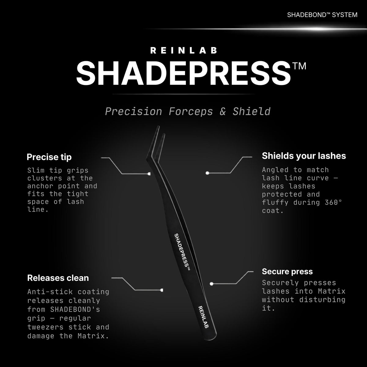 SHADEBOND Core — Patent-Pending Glue-Free Lash Cluster Kit, DIY Cluster & Individual False Eyelashes, Natural Wispy Volume Cat-Eye Manga, Up to 7-Day Wear, Shade-Matched Pre-Bonded, Lightweight, with Precision Anti-Stick Tweezers, Universal Makeup